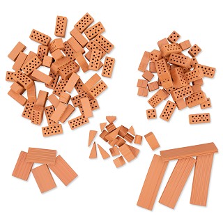 Building set - assortment bricks - 100 pieces